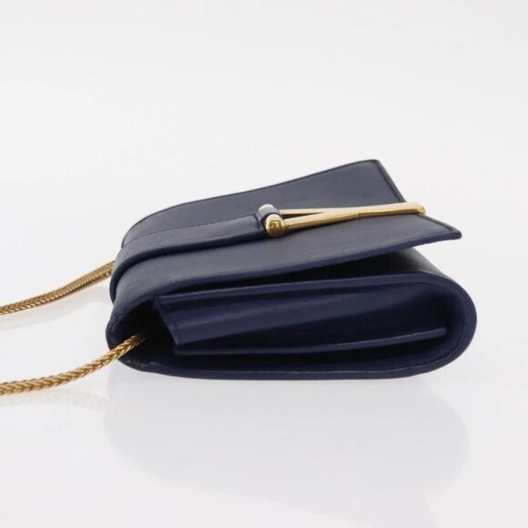 Authentic SAINT LAURENT Y Line Chain Satchel Bag bst598-121825 - Picture 5 of 16